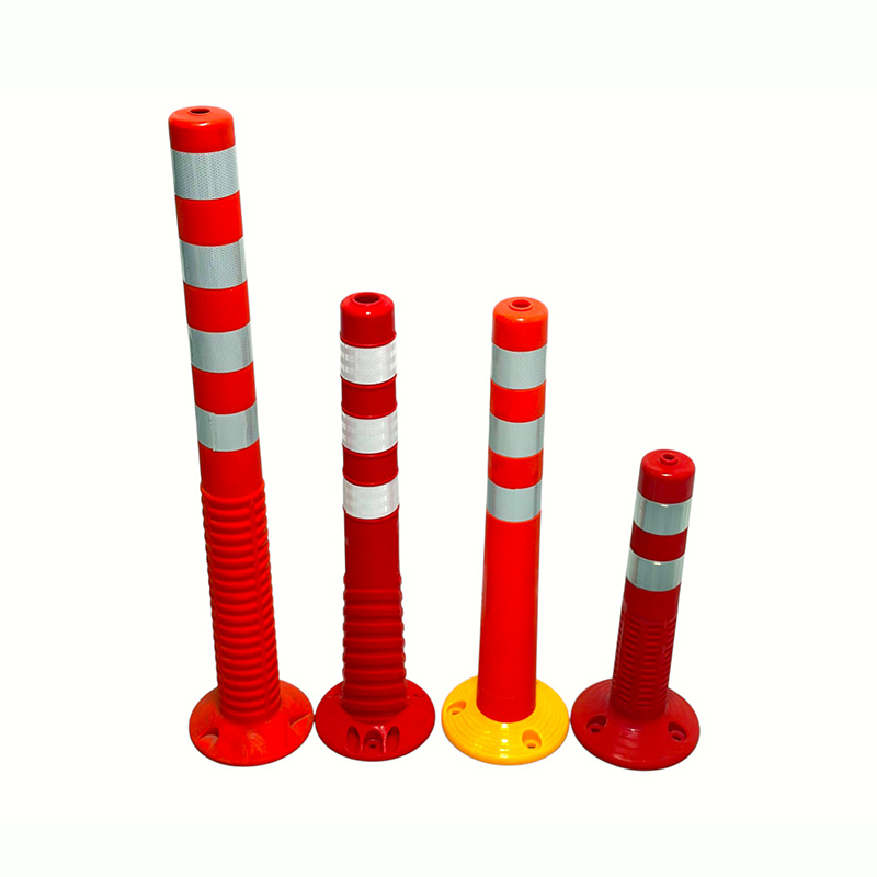 Joustava PVC Delineator-tolppa heijastavilla kauluksilla